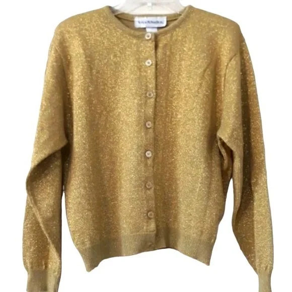 Norton McNaughton Gold Cardigan - Picture 1 of 4
